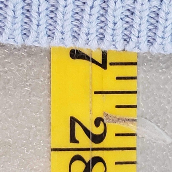 Talbots Sweater Women's Size Large Petite LP Knit LS Pima Cotton Baby Blue - Picture 7 of 9